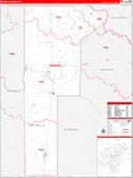 Jim Wells, Tx Carrier Route Wall Map